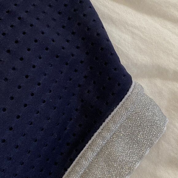 Victoria's Secret Sport Navy Blue Silver Sparkle Glitter Shimmer Strappy Bra - Picture 11 of 16